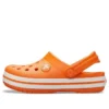 Sabots Crocband Clog « Orange Blanc »