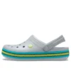 Sabots Crocband à fermeture éclair « Grey Aqua »