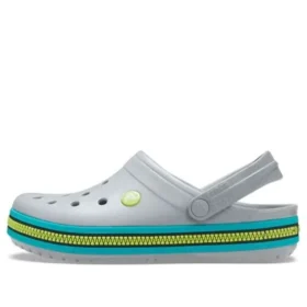 Sabots Crocband à fermeture éclair « Grey Aqua »