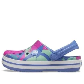 Sabots Crocband Graphic « Blue Pink Green »