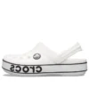 Sabots Crocband Logo « Blanc Noir »