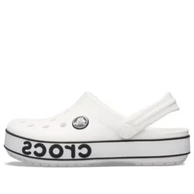 Sabots Crocband Logo « Blanc Noir »
