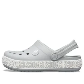 Sabots Crocband Logo Mania « Gris Argent »