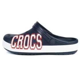 Sabots Crocband Logo « Navy White »