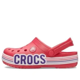 Sabots Crocband Logo Stripe « Rouge Blanc »