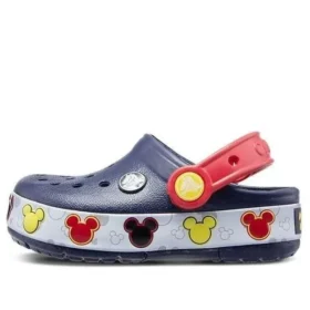 Sabots Crocband Mickey Fun Lab Lights « Navy Red »