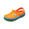 Sabots Crocband Rainbow Band « Orange Bleu »