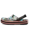Sabots Crocband Seasonal Graphic « Black White Pink »