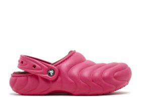 Sabots Crocs Classic Overpuff doublés « Dragon Fruit »
