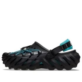 Sabots Echo à lacets réfléchissants « Black Teal »