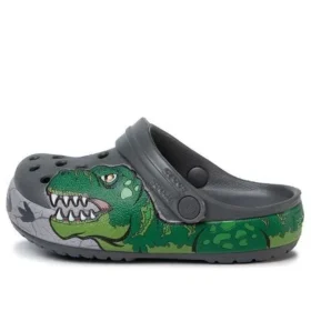 Sabots Fun Lab Dino Band Lights « Gris-vert »