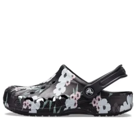 Sabots imprimés Baya « Tropical Floral Black »