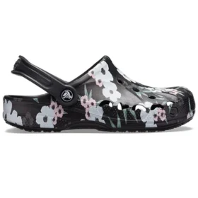 Sabots imprimés Baya « Tropical Floral Black »