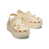 Sabots Mega Crush Shell and Pearls « Beige »
