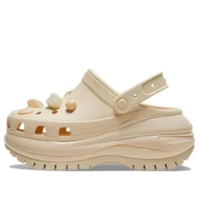 Sabots Mega Crush Shell and Pearls « Beige »