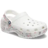 Sabots à plateforme classiques Americana Paisley « Blanc »