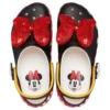 Sabots à plateforme classiques Crocs x Minnie Mouse « Noir Rouge Blanc »