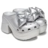 Sabots Siren Metallic Bow « Silver » Sabots Siren Metallic Bow « Silver »