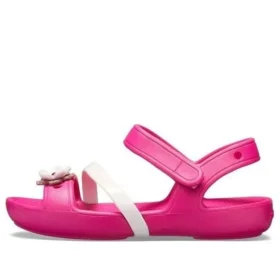 Sandales à bout rond Lina avec breloque fleur « Rose »