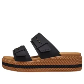 Sandales Brooklyn à boucles tressées « Noir-marron »