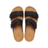 Sandales Brooklyn à boucles tressées « Noir-marron »