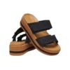 Sandales Brooklyn à boucles tressées « Noir-marron »
