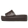 Sandales Brooklyn Croco Shine « Espresso »