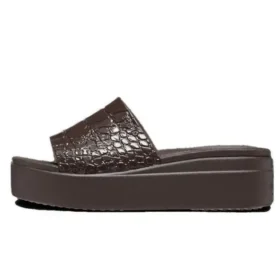 Sandales Brooklyn Croco Shine « Espresso »