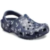 Sandales Classic Clog imprimées bleu foncé