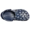 Sandales Classic Clog imprimées bleu foncé