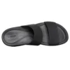 Sandales compensées à double bride et bout rond Brooklyn Mid Wedge « Noir »