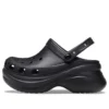 Sandales Crocs rétro « Small Whale » à semelle épaisse, noires