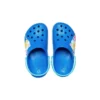 Sandales de plage sportives à talon plat « Funny Shark Small Crocs » bleues