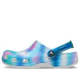 Sandales de plage unisexes Crocs multicolores, blanc