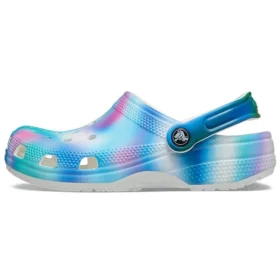 Sandales de plage unisexes Crocs multicolores, blanc