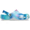 Sandales de plage unisexes Crocs multicolores, blanc
