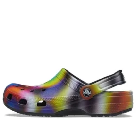 Sandales de plage unisexes Crocs multicolores, noir
