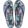 Sandales Miami à bout rond et motif floral foncé