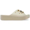 Sandales à plateforme Classic Crystals Pearls « Blanc »