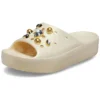 Sandales à plateforme Classic Crystals Pearls « Blanc »