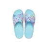 Sandales à plateforme classiques imprimé palmiers « Blue Multi-Color »
