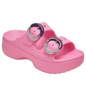 Sandales à plateforme et boucle trempée « Pink Lemonade »