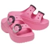 Sandales à plateforme et boucle trempée « Pink Lemonade »