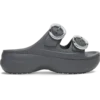 Sandales à plateforme Saturday pour femme avec boucles métalliques trempées Sandales à plateforme Saturday pour femme avec boucles métalliques trempées