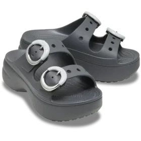 Sandales à plateforme Saturday pour femme avec boucles métalliques trempées