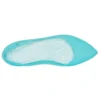 Sandales plates bleu glacier
