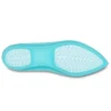 Sandales plates bleu glacier