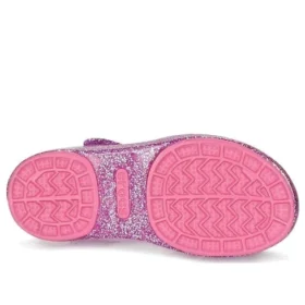 Sandales plates à paillettes Isabella « Purple Pink »