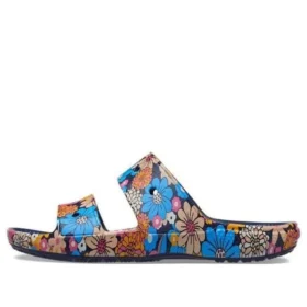 Sandales rétro à motifs floraux Crocs « Blue Multi »