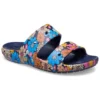 Sandales rétro à motifs floraux Crocs « Blue Multi »